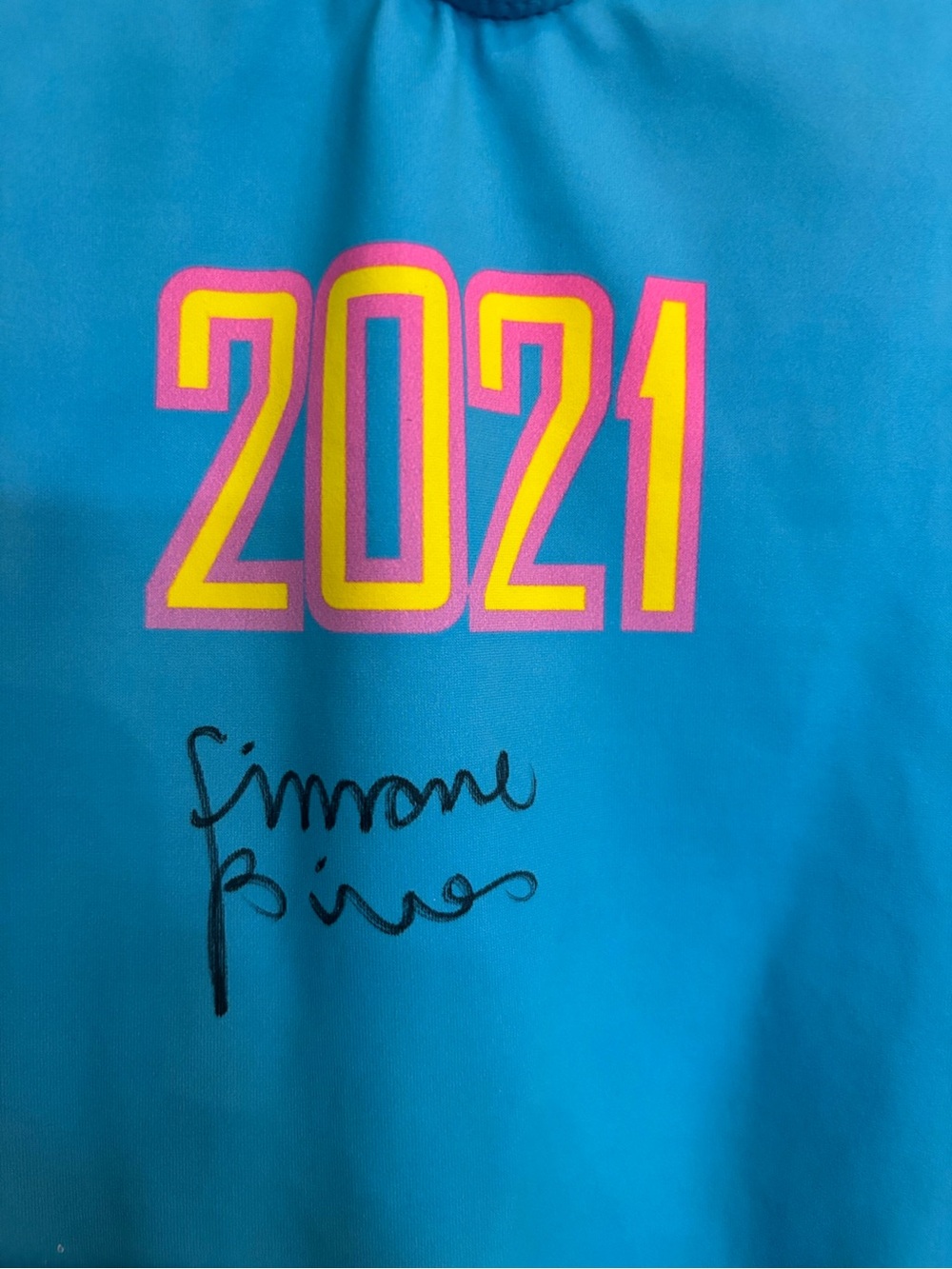 Simone Biles autographed leotard